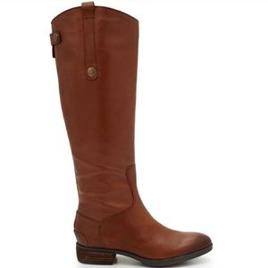 Sam Edelman Penny Riding Boot Whiskey Leather 9.5